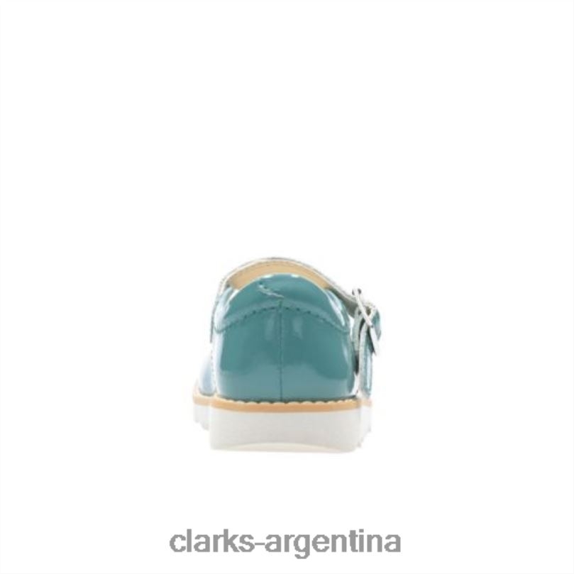 Clarks niños 2FZPZ4621 corona salto fst f fit clarks cuero verde azulado cuero verde azulado