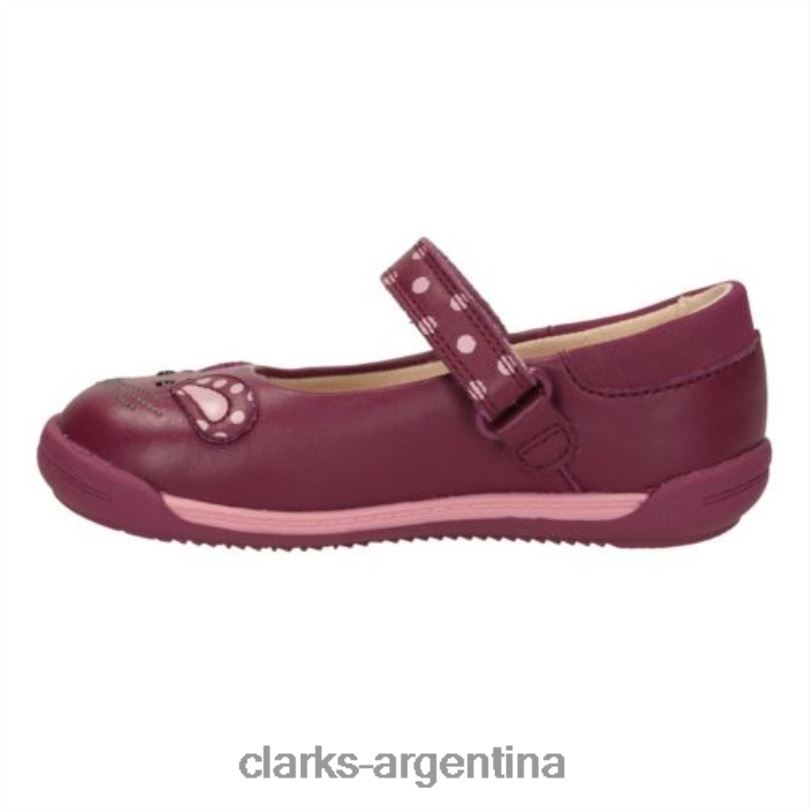 Clarks niños 2FZPZ4625 clarks iva pip morado fst f fit púrpura