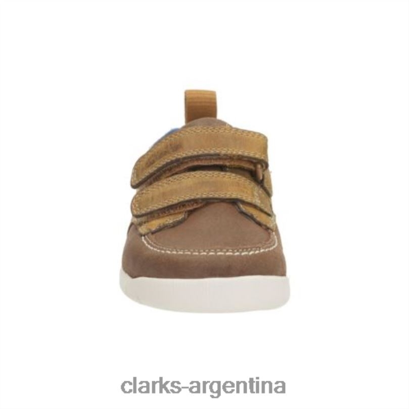 Clarks niños 2FZPZ4843 clarks de cuero tostado grado caminar fst g fit cuero marrón