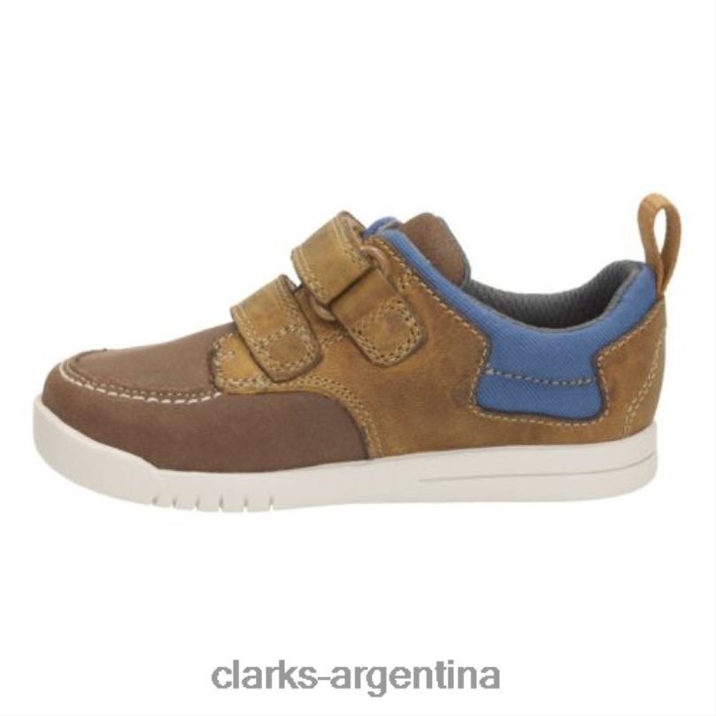 Clarks niños 2FZPZ4843 clarks de cuero tostado grado caminar fst g fit cuero marrón