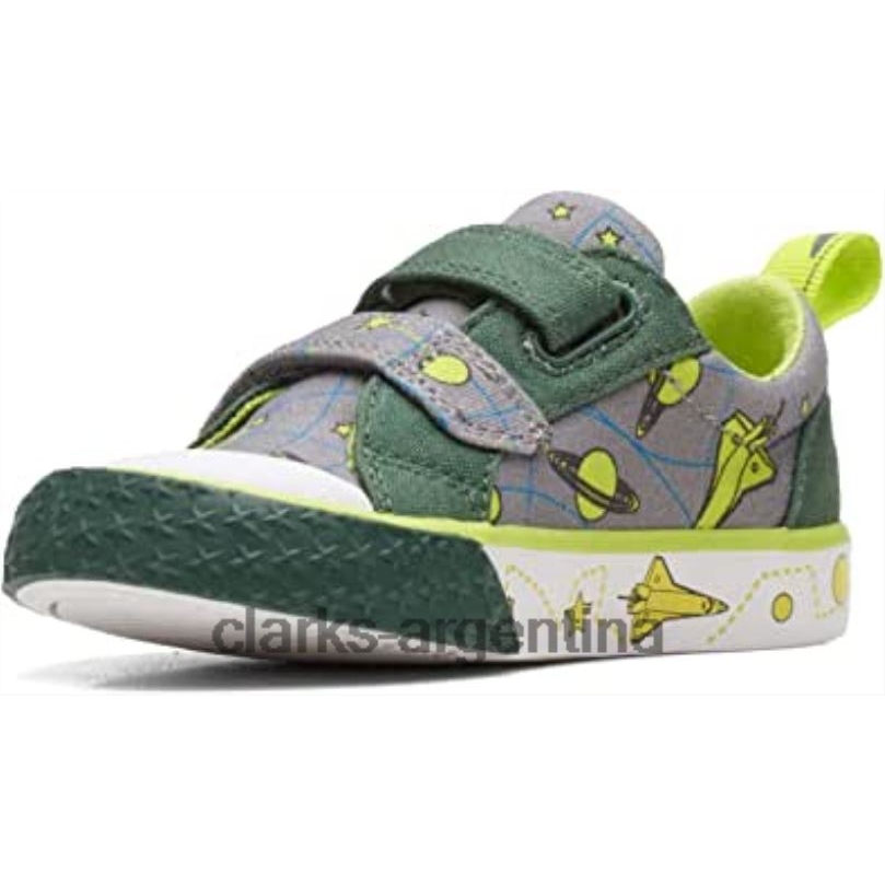 Clarks niños 2FZPZ765 foxing lo niño textil lona clarks rey