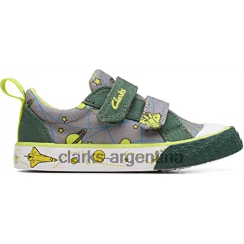Clarks niños 2FZPZ967 foxing lo niño textil lona rey clarks