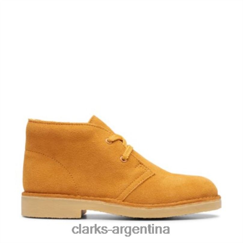 Clarks niños 2FZPZ4800 clarks desert bootjnr g fit cúrcuma cúrcuma