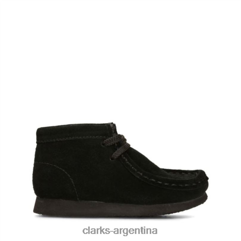 Clarks niños 2FZPZ5794 Bota clarks wallabee ante negro ante negro ante negro