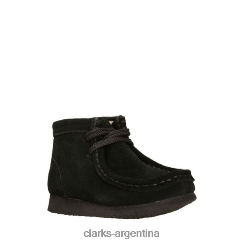 Clarks niños 2FZPZ5794 Bota clarks wallabee ante negro ante negro ante negro