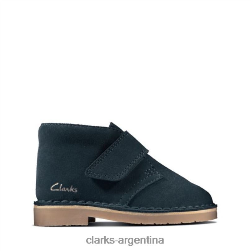 Clarks niños 2FZPZ5798 bota desierto 2 niño ante azul marino clarks de ante azul marino gamuza azul marino