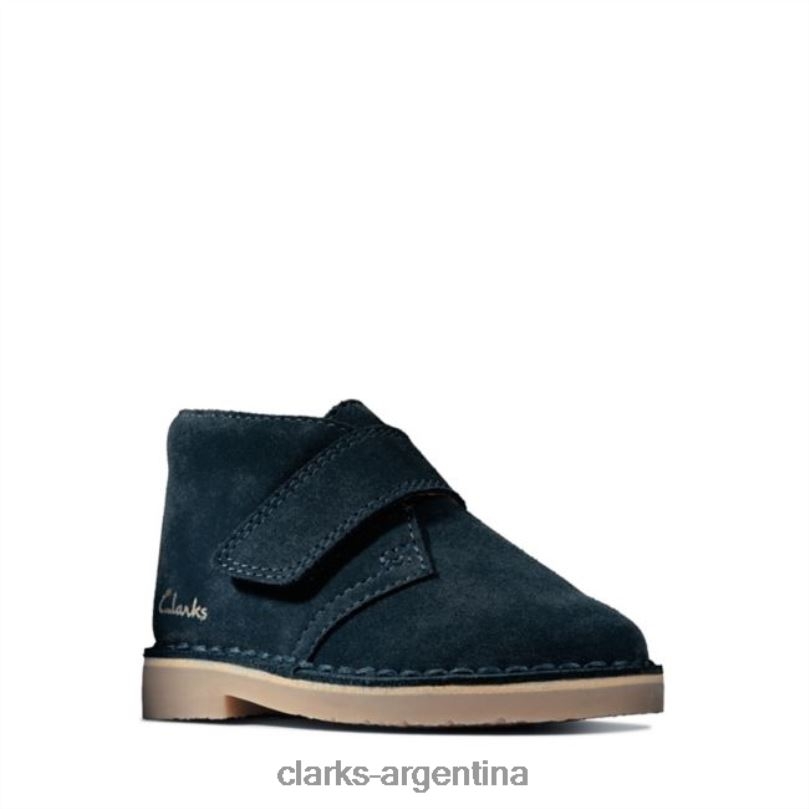 Clarks niños 2FZPZ5798 bota desierto 2 niño ante azul marino clarks de ante azul marino gamuza azul marino