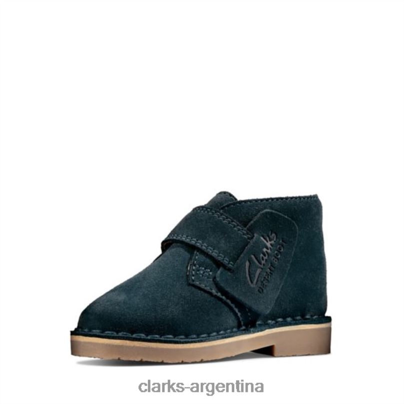Clarks niños 2FZPZ5798 bota desierto 2 niño ante azul marino clarks de ante azul marino gamuza azul marino