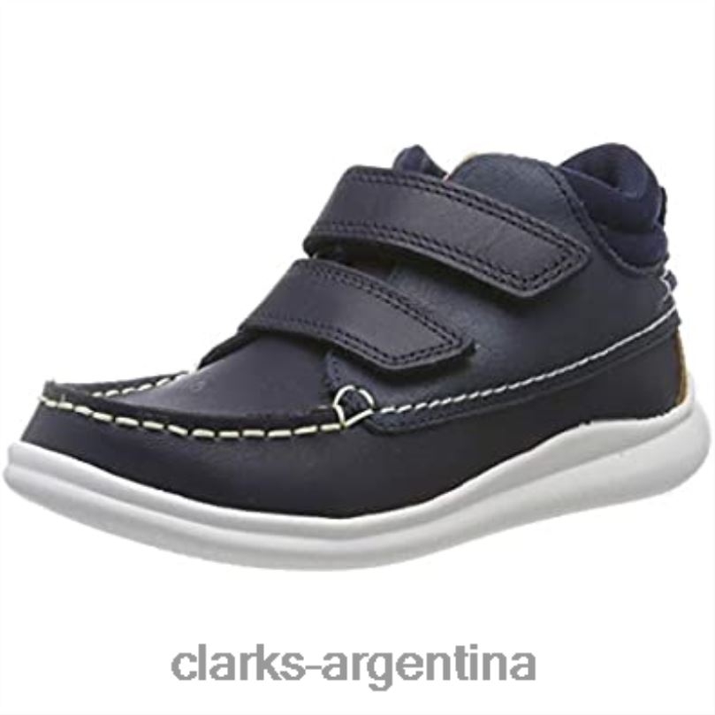 Clarks niños 2FZPZ1908 Zapatillas altas niño cloud air k piel azul marino piel marino niño clarks cuero azul marino cuero azul marino