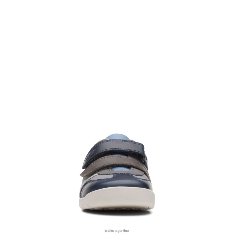 Clarks niños 2FZPZ3830 clarks combi den stripe k azul marino combinado azul marino