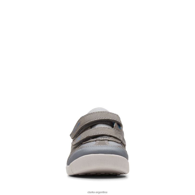 Clarks niños 2FZPZ3844 gris/azul rex play k clarks gris azul