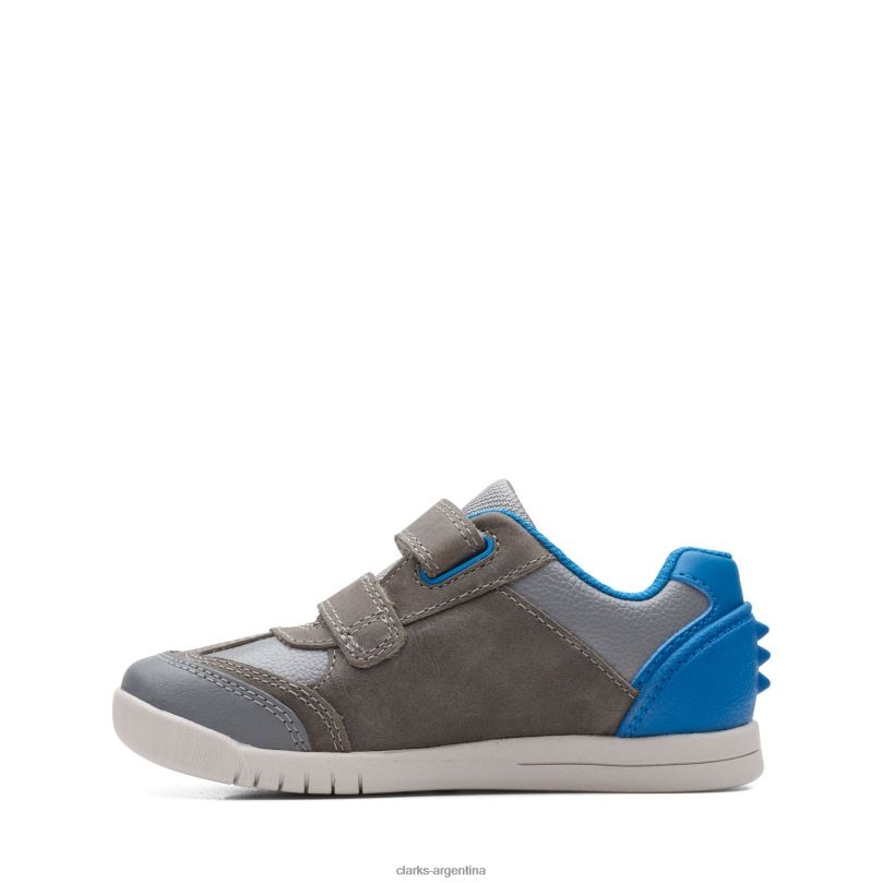 Clarks niños 2FZPZ3844 gris/azul rex play k clarks gris azul
