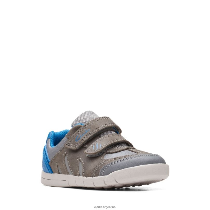 Clarks niños 2FZPZ3849 camiseta clarks rex play gris/azul gris azul