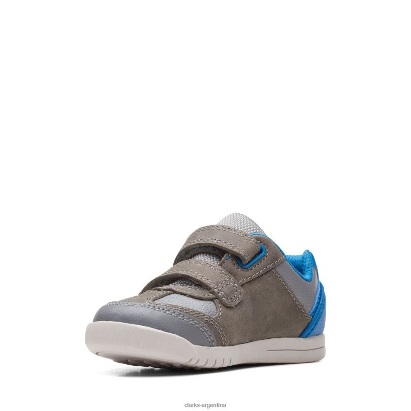 Clarks niños 2FZPZ3849 camiseta clarks rex play gris/azul gris azul