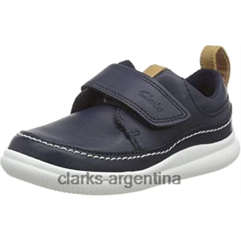 Clarks niños 2FZPZ1011 azul marino cuero cuero marino clarks niño scape street y brogues cuero azul marino cuero azul marino