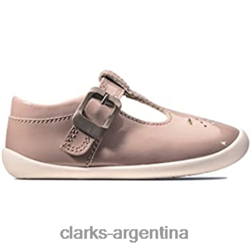 Clarks niños 2FZPZ1017 Clarks Pink (pink pat pink pat) zapatillas bajas unisex para niños roamer star t