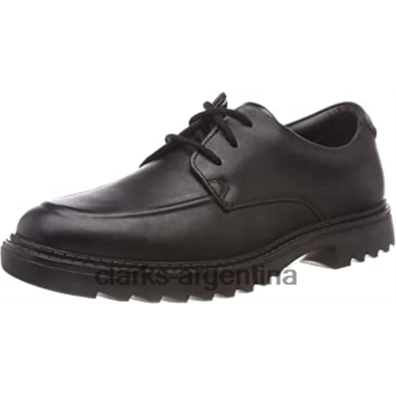 Clarks niños 2FZPZ1889 clarks black boy's asher grove derbis cuero negro cuero negro