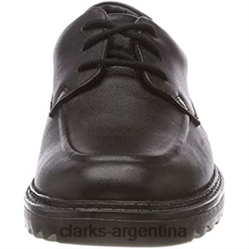 Clarks niños 2FZPZ1889 clarks black boy's asher grove derbis cuero negro cuero negro
