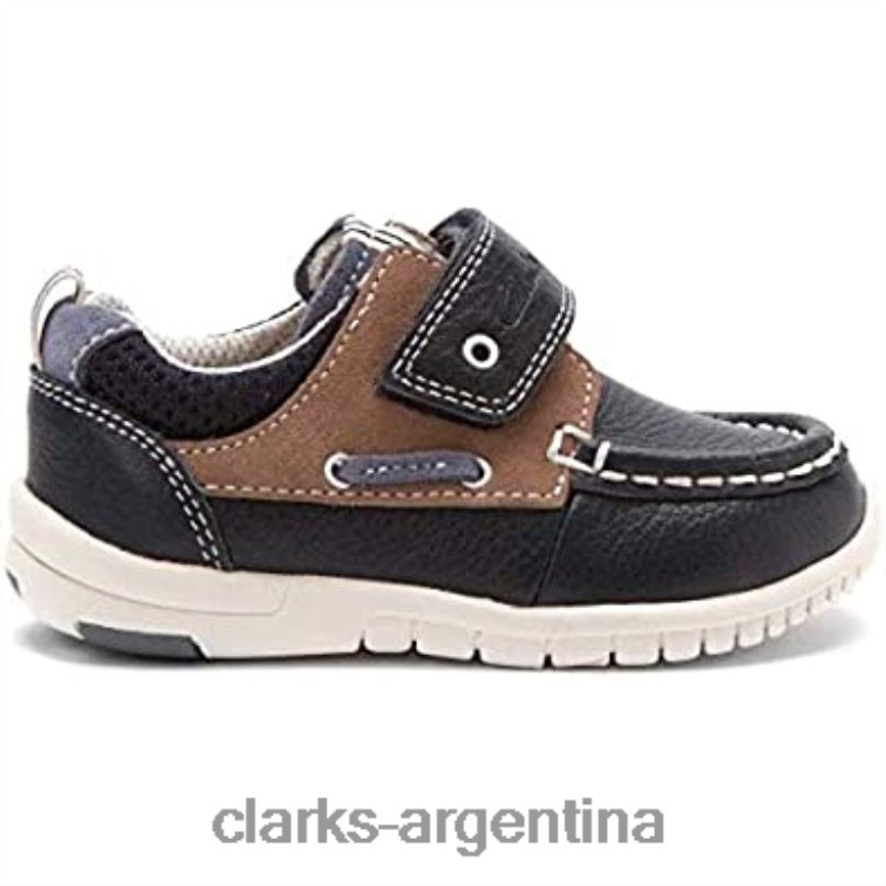 Clarks niños 2FZPZ396 clarks deck flex niño azul marino