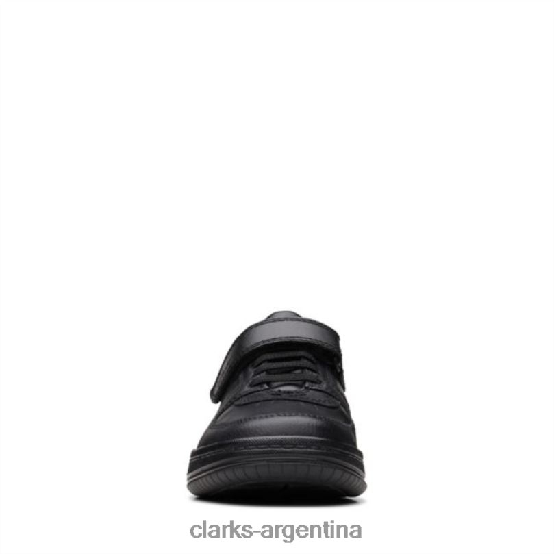 Clarks niños 2FZPZ5953 clarks cuero negro fawn lay niño cuero negro cuero negro