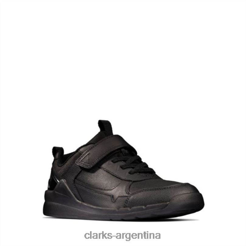 Clarks niños 2FZPZ5961 clarks cuero negro orbit sprint juvenil cuero negro cuero negro