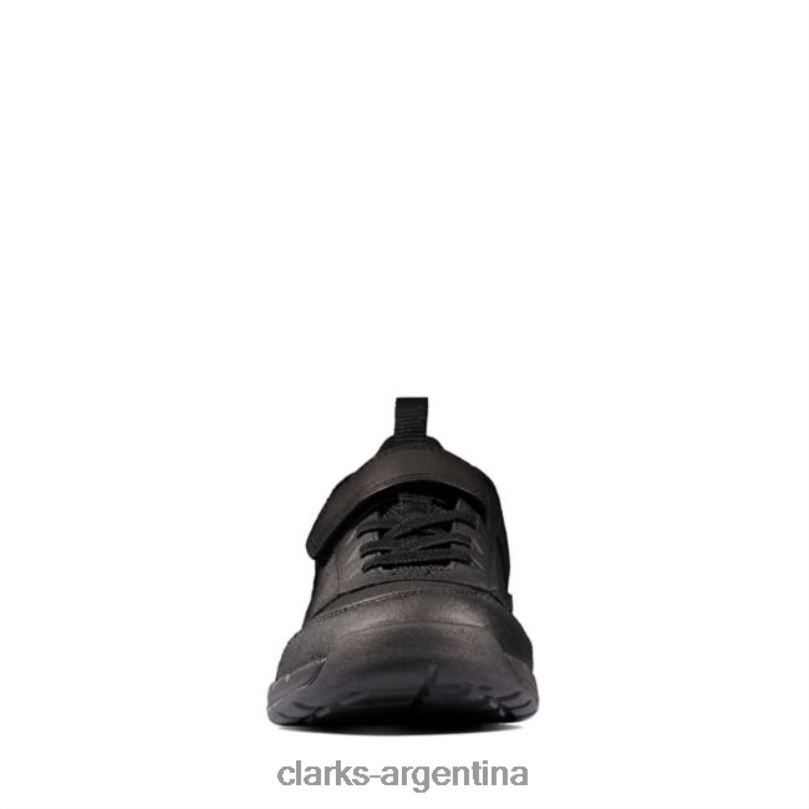 Clarks niños 2FZPZ5961 clarks cuero negro orbit sprint juvenil cuero negro cuero negro