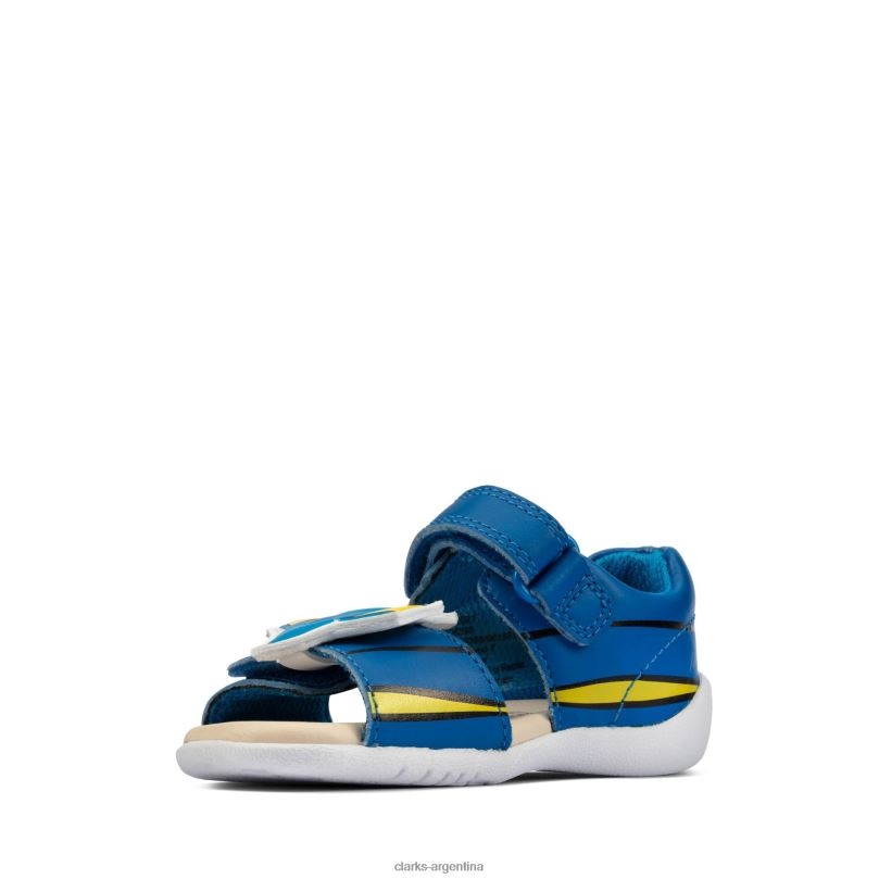 Clarks niños 2FZPZ3803 clarks de cuero azul zora nemo t cuero azul