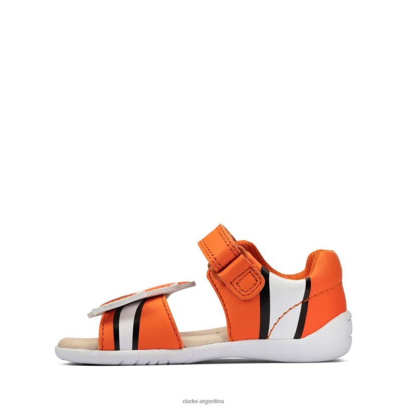 Clarks niños 2FZPZ3809 clarks cuero naranja zora nemo t cuero naranja