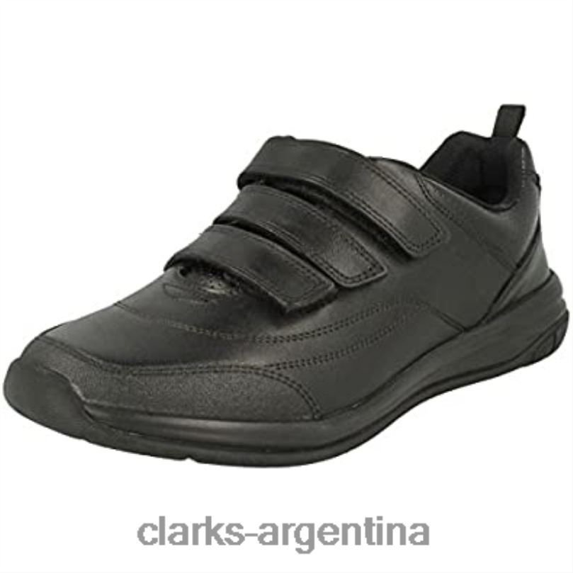Clarks niños 2FZPZ1096 Zapatillas bajas clarks hula thrill de niño negras cuero negro