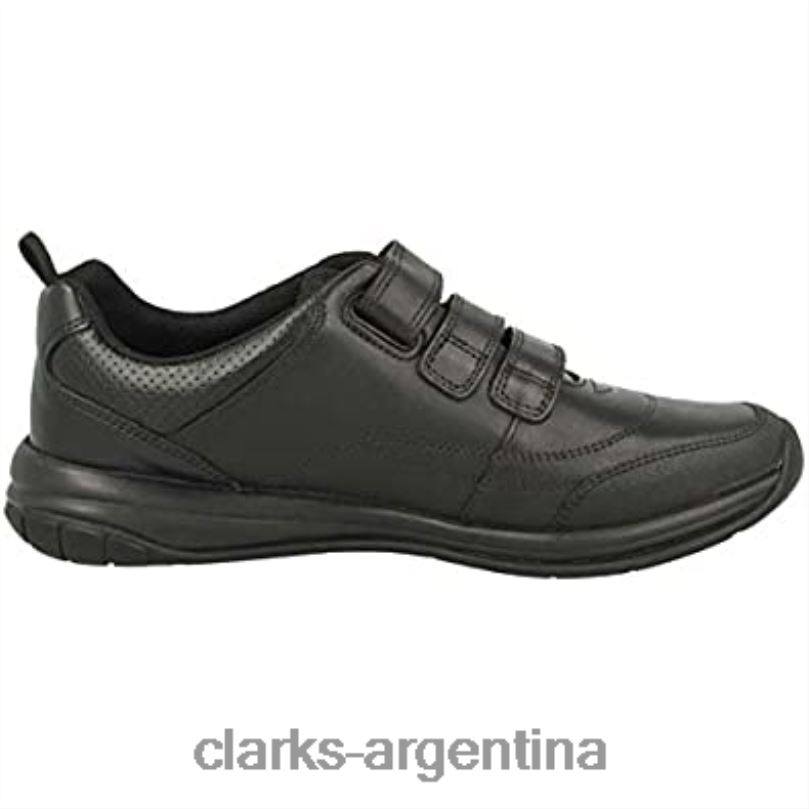 Clarks niños 2FZPZ1096 Zapatillas bajas clarks hula thrill de niño negras cuero negro