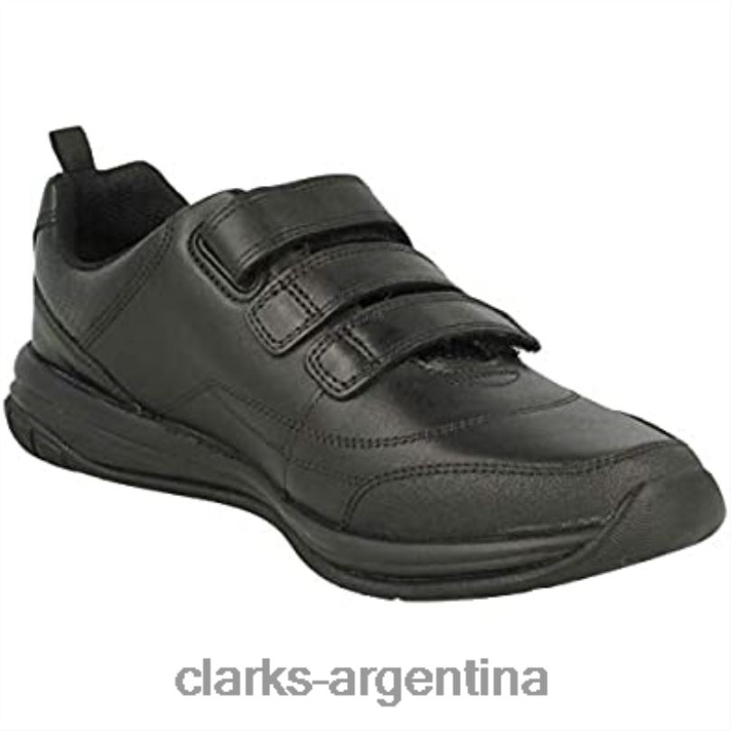 Clarks niños 2FZPZ1096 Zapatillas bajas clarks hula thrill de niño negras cuero negro