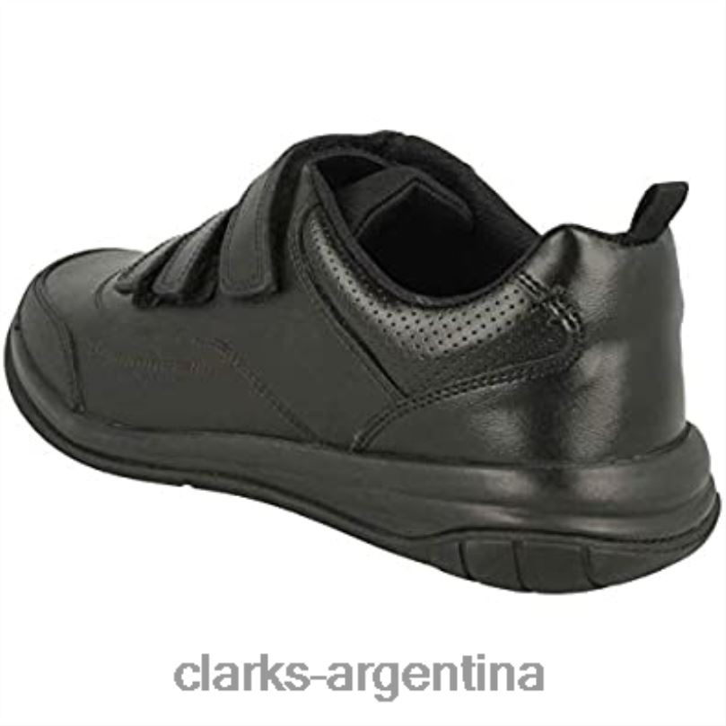 Clarks niños 2FZPZ1096 Zapatillas bajas clarks hula thrill de niño negras cuero negro