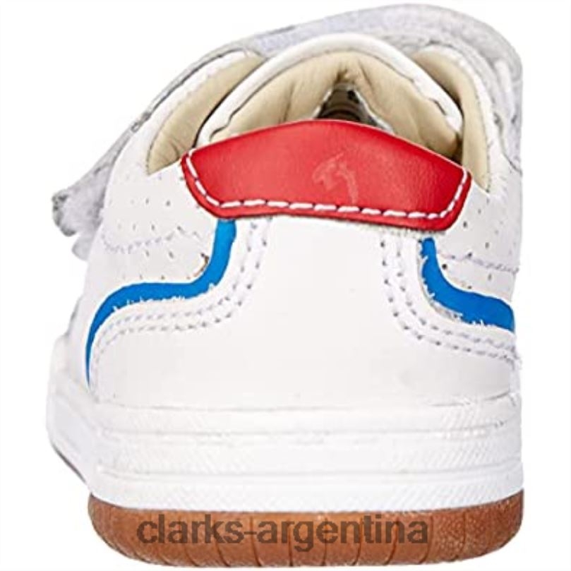 Clarks niños 2FZPZ1731 Zapatilla niño clarks fawn solo k de piel blanca cuero blanco