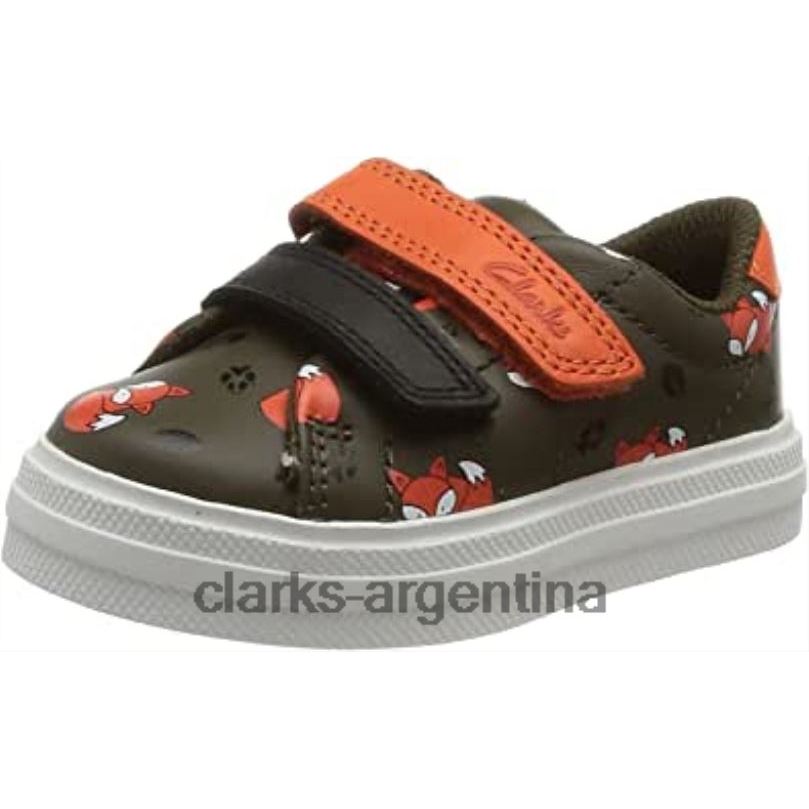 Clarks niños 2FZPZ232 Zapatilla clarks combi nova early t caqui para niño combinado caqui