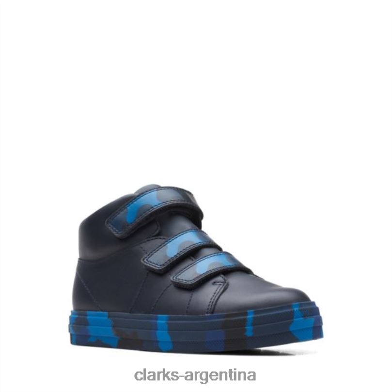 Clarks niños 2FZPZ5737 clarks azul marino camo nova fun niño azul marino camo camuflaje azul marino