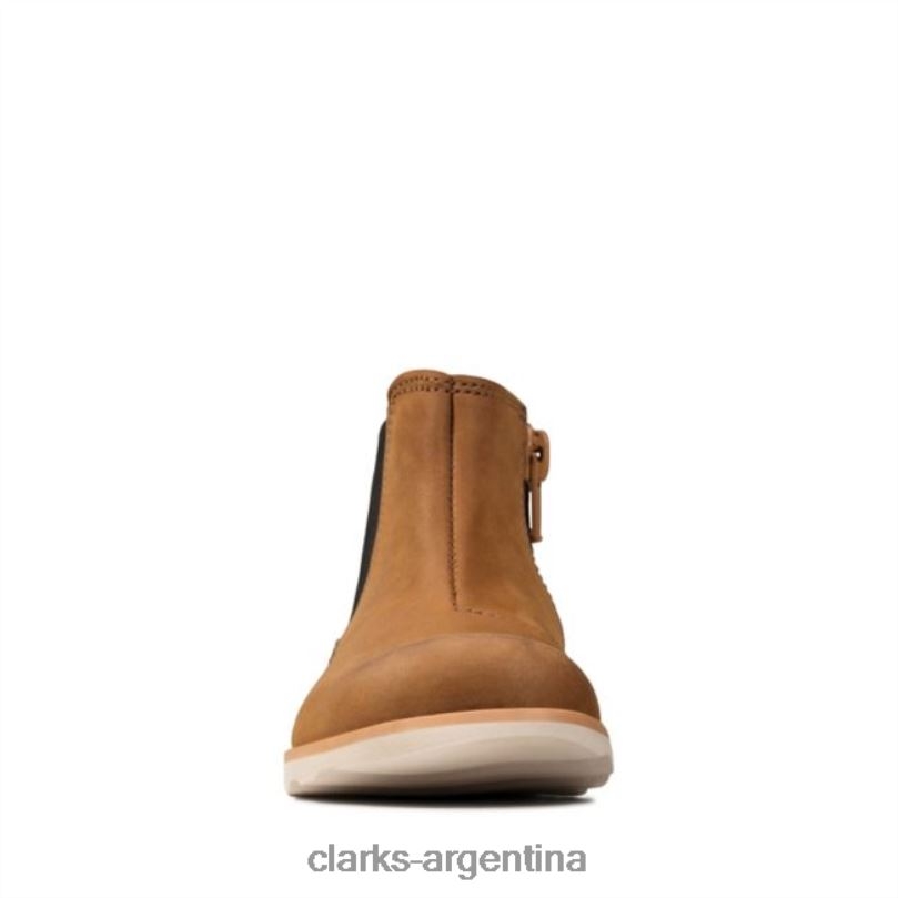 Clarks niños 2FZPZ5740 clarks de cuero bronceado halo para niños pequeños cuero marrón