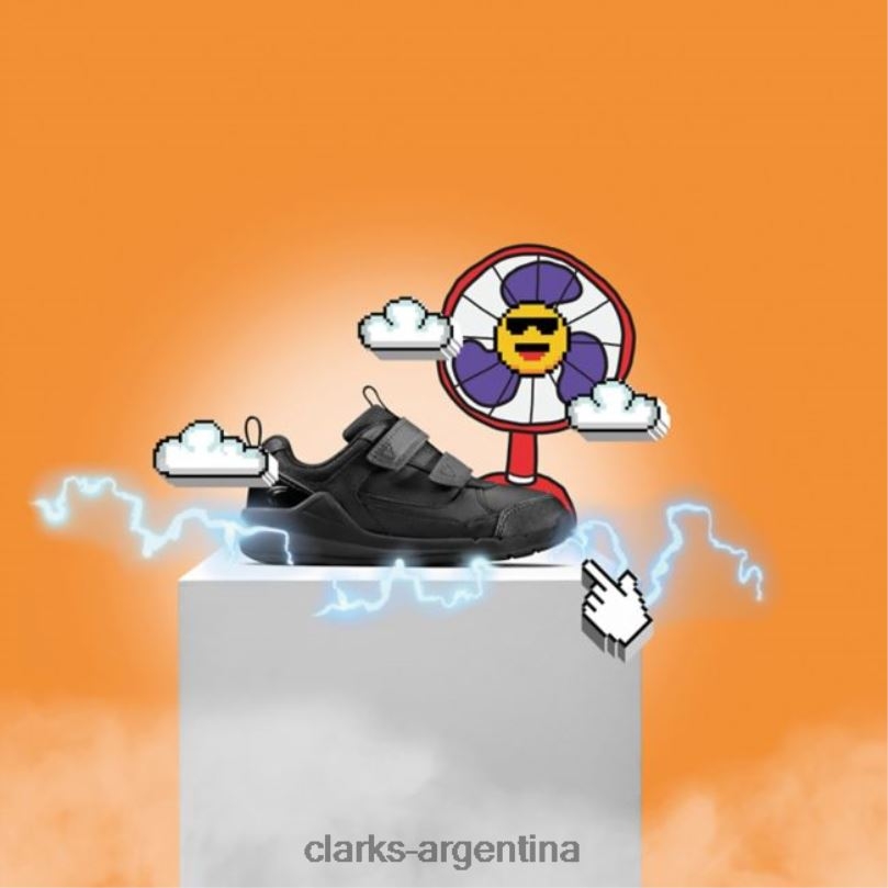 Clarks niños 2FZPZ5913 clarks cuero negro orbit sprint niño cuero negro cuero negro