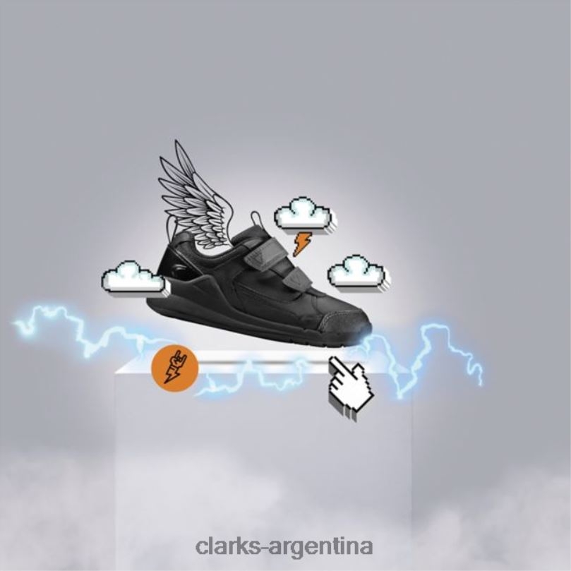 Clarks niños 2FZPZ5913 clarks cuero negro orbit sprint niño cuero negro cuero negro