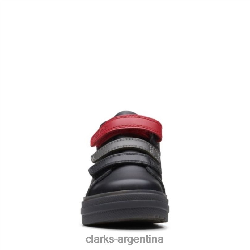 Clarks niños 2FZPZ5923 combinación negra clarks flare show combinación negra para niños pequeños combinación negra