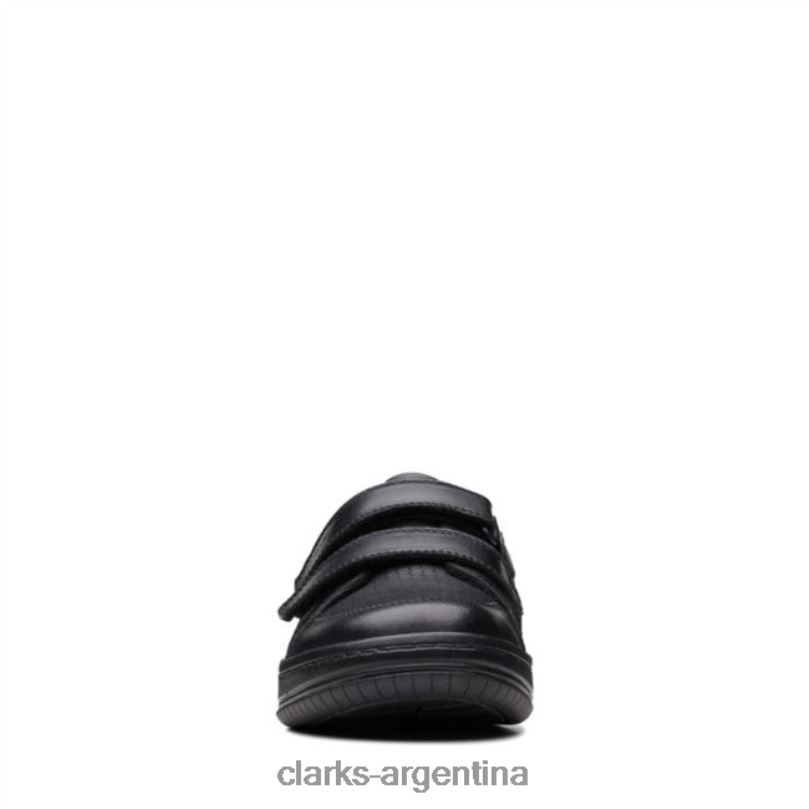 Clarks niños 2FZPZ5948 correa de cuero negro beige clarks de cuero negro antiguo cuero negro