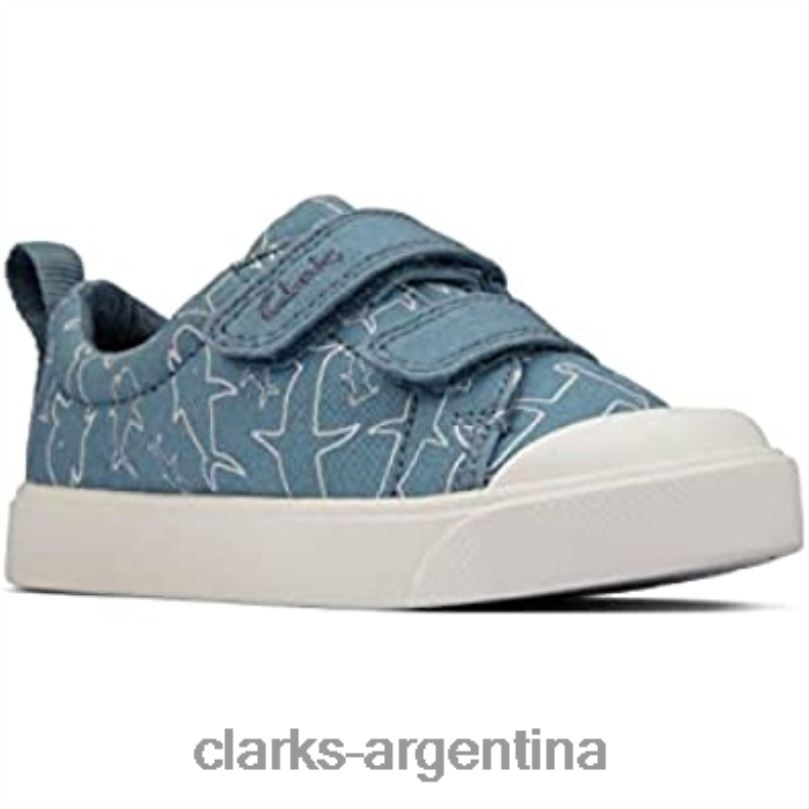 Clarks niños 2FZPZ1515 Clarks City Bright - Zapatos de lona para niño
