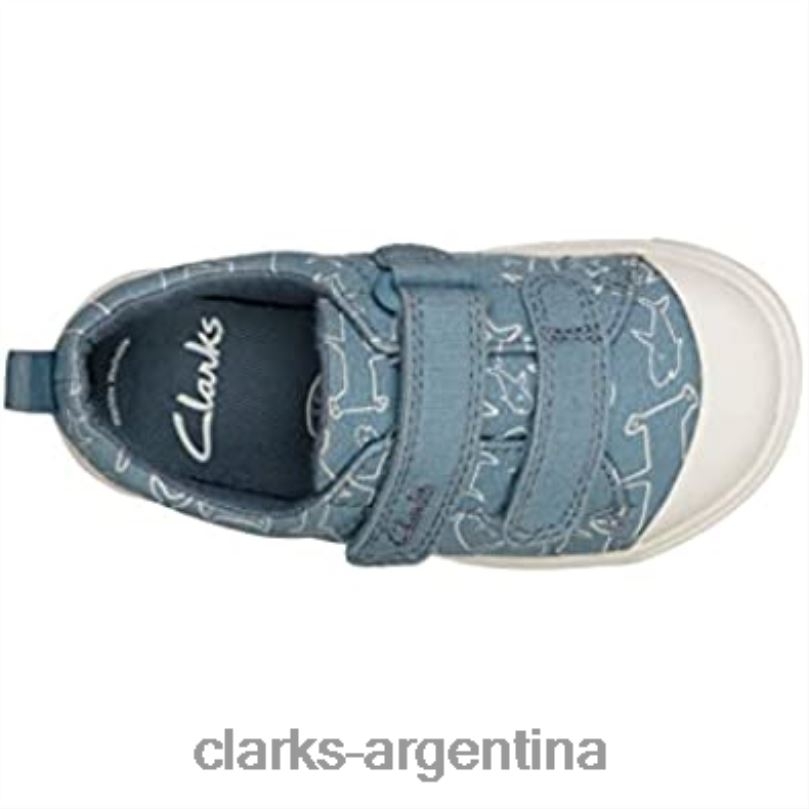 Clarks niños 2FZPZ1517 ciudad brillante infantil zapatos de lona clarks