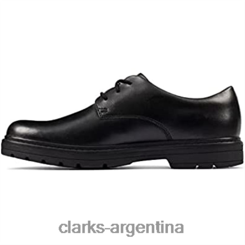 Clarks niños 2FZPZ2051 zapatos clarks loxham derby y para niños de escuela superior negros negro
