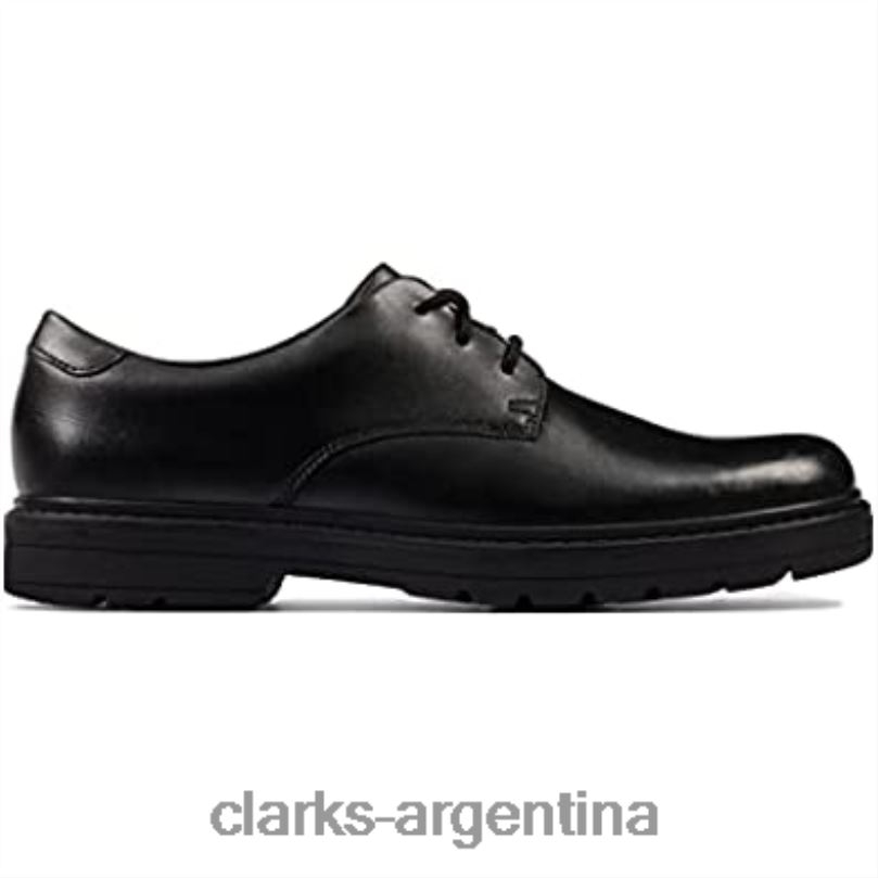 Clarks niños 2FZPZ2051 zapatos clarks loxham derby y para niños de escuela superior negros negro