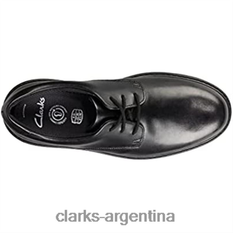 Clarks niños 2FZPZ2051 zapatos clarks loxham derby y para niños de escuela superior negros negro