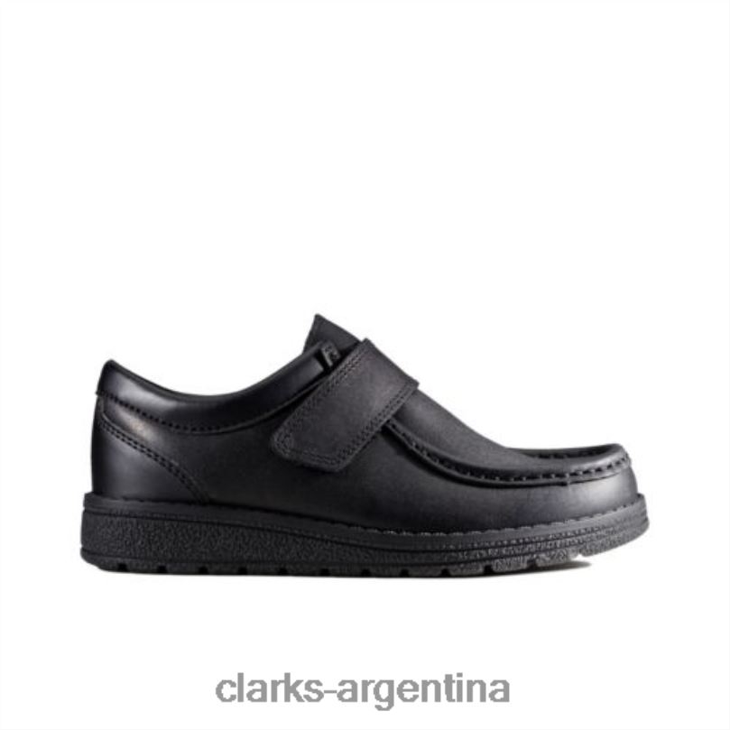 Clarks niños 2FZPZ4868 clarks mendip pure jnr f fit cuero negro cuero negro