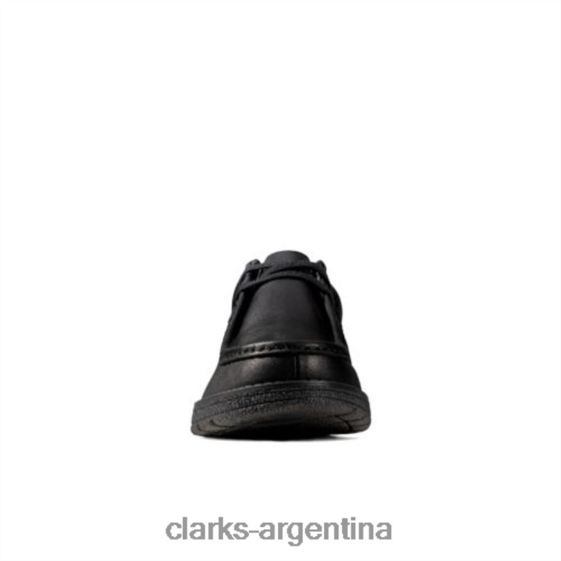 Clarks niños 2FZPZ4870 mendip craft jnr f fit clarks de cuero negro cuero negro