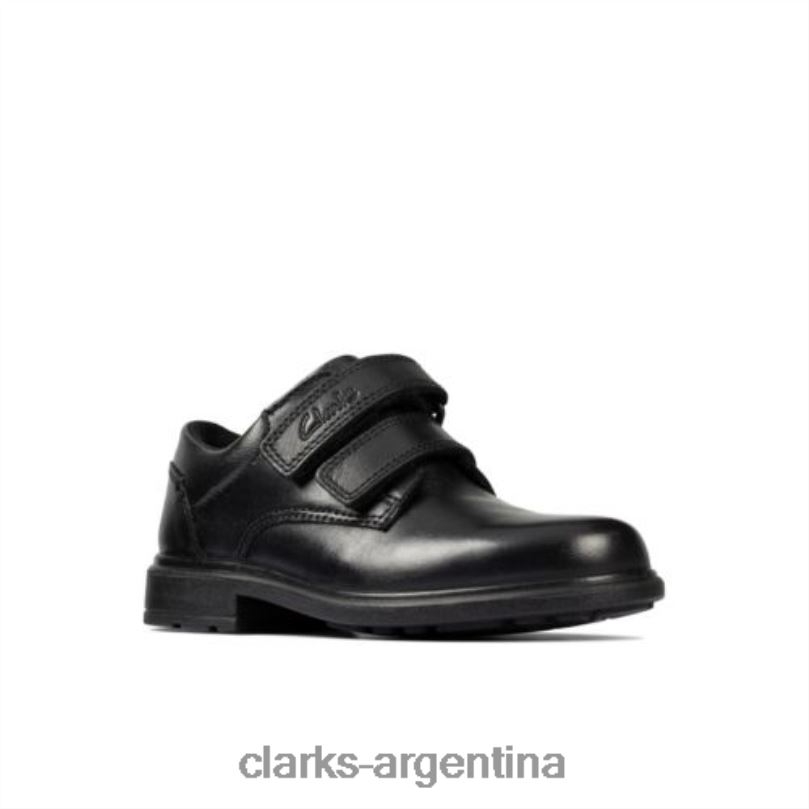 Clarks niños 2FZPZ4873 clarks cuero negro remi pace inf f fit cuero negro