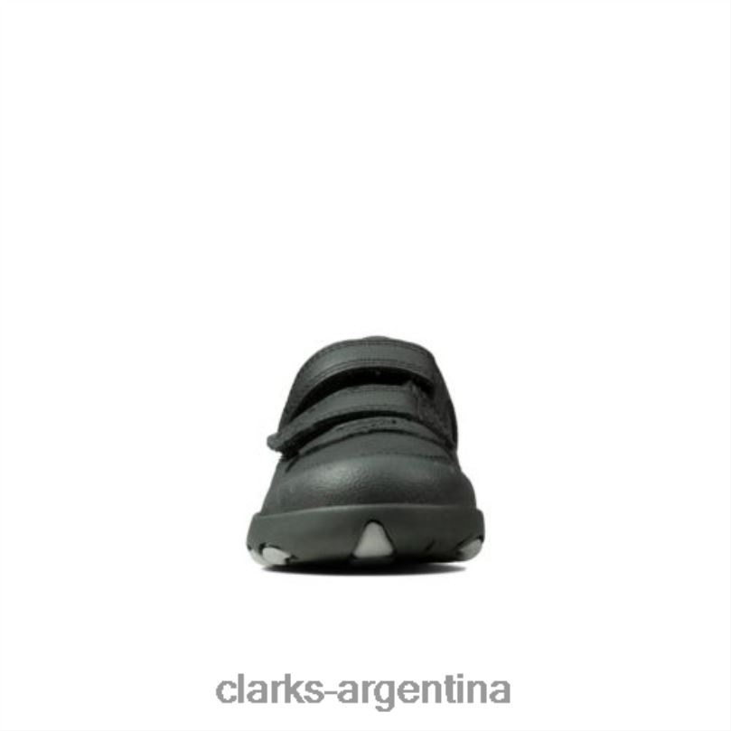 Clarks niños 2FZPZ4876 clarks rex pace inf f fit cuero negro cuero negro