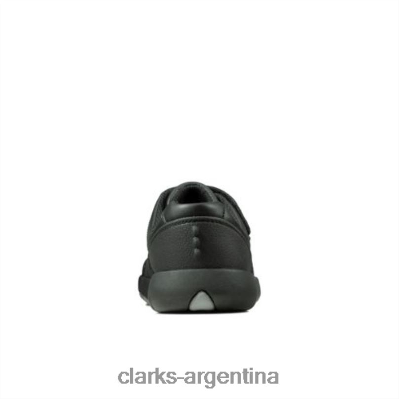 Clarks niños 2FZPZ4876 clarks rex pace inf f fit cuero negro cuero negro